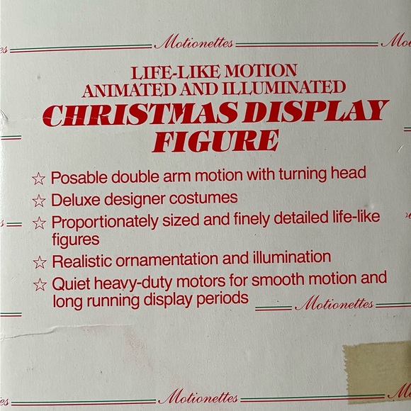 Telco Motion-ettes Animated Christmas Doll Caroler Victorian Tested 24 In - Picture 5 of 9